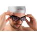 AqtivAqua Wide View Swimming Goggles - All Black + Silver Case - Ideal for Swim Workouts & Open Water - Indoor/Outdoor - Buy Online on GoSupps.com