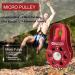 NewDoar 26KN CE Certified Fixed Plate Micro Pulley Pack of 2 - Aluminum Rope Pulleys for Climbing, Aloft Work, Rappelling, Rescue - Red - Buy Online on GoSupps.com