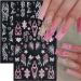 6 Sheets 5D Pink Butterfly Nail Stickers for Nail Art Heart Nail Decals Nail Stickers Self-Adhesive Pegatinas U as Flowers Heart Stickers Design Decoration Accessories for Daily Glitter - Buy Online on GoSupps.com