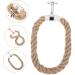 Alipis Towel Clothes Hanger Hand Towel Ring Bathroom Towel Hook Wall-Mounted Hanging Towel Ring - Buy Online on GoSupps.com