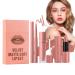 gifyym Lip Pencil and Lipstick Set 3 Long-Lasting Nude Lip Pencils | Highly Pigmented Velvet Lip Gloss Makeup Set | Natural Makeup Kit for