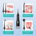 Portable Cordless Water Dental Flosser - Rechargeable Oral Irrigator for Teeth Cleaning - IPX7 Waterproof Electric Waterflosser in Black - Buy Online on GoSupps.com