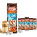 HEARTS Iced Coffee Caramel Powder for Summer, Quick Brew, Instant, Milky, Creamy, 5 Count, Makes 400 Cups, 5 Count