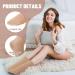 Shinymoon Ankle Compression Socks 15-20 mmHg | Plantar Fasciitis Support Sleeve | Closed Toe Brace for Women & Men | Swelling Relief - Nude Color - Buy Online on GoSupps.com