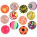 Flummis colorful mixed 12 pieces with approx. 40 mm diameter Springball Dopsball