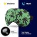 Weed with Skulls Sleep Mask - Adjustable Eye Cover for Sleeping, Blocking Light. Perfect for Night Travel and Napping - Men and Women - Buy Online on GoSupps.com