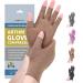 DRNAIETY Compression Gloves- Arthritis Gloves for Men & Women Hand Pain Rheumatoid Swelling Carpal Tunnel Pain Tendonitis Anti-Slip Fingerless for Typing Daily Work(S Khaki) Khaki Small