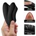Molain Heel Cushion Inserts - Bladder Prevention Pillows for Large Shoes | 2 Pairs of Suede High Insole Pads for Men & Women - Black - Buy Online on GoSupps.com