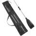 MOPHOEXII Paddle Bag for Kayak Canoe Sup- Stand Up Paddle Drawstring Mesh Kayak Paddle Bag Adjustable Shoulder Strap Paddle Storage Bag Quick Dry Mesh Bag for Storage Transport Black 1 pack