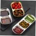 Milisten 3pcs Seasoning Dish Korean Seasoning Plate 304 Stainless Steel 20x8cm Gold - Buy Online on GoSupps.com