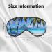 Tahiti Beaches Print Eye Mask | Unisex Soft Light-Blocking Sleeping Mask for Comfortable Rest - Buy Online on GoSupps.com