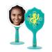 Impressions Vanity Handheld LED Modern Makeup Mirror  Disney Princess Jasmine Lighted Mirrors with Standing Base  Shimmer Button  and 3 Color Modes for Travels or Bedroom