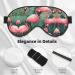Buy Red Flamingo Succulent Plants Unisex Sleep Eye Mask - Soft Comfort Travel & Yoga Eye Shade - Buy Online on GoSupps.com