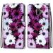 Nadoli cell phone case leather for Samsung Galaxy J6 Plus colorful painting Elegant daisy blind carrying slip card compartment magnet stand protective cover wall pocket leather bag pocket case Samsung galaxy j6 plus daring