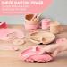 Shop Mumez 14-Part Children's Suction Plate Set - BPA-Free Silicone Baby Plates Bowls Cups & Bibs - Pink & Peach - International Shipping Available - Buy Online on GoSupps.com