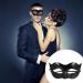 Buy Warmhm Black Masquerade Costume Mask - Stylish Venetian Eye Mask for Men & Women | Perfect for Parties & Events - Buy Online on GoSupps.com