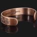 Ladies Pure Copper Magnetic Bracelet Women Copper Bangle Cuff Holistic Magnetic Band with 6 Strong Neodymium Magnets Adjustable Floral Pattern-PC (L: Wrist 19.5-22.5cm/7.6-8.75") - Buy Online on GoSupps.com