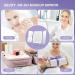 Sejoy Travel Makeup Vanity Mirror - 64 LED Lighted, 3X 7X Magnification, Tri-Fold Portable Mirror, Touch Sensor, 3 Color Modes, Rechargeable - Purple - Buy Online on GoSupps.com