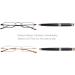Eyeguard Mini Reading Glasses - Lightweight Pocket Readers for Men & Women - 2 Pairs (+3.00 Enlargement) with Portable Case - Buy Online on GoSupps.com