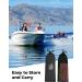 Kemimoto Orange Water Ski Flag with Adjustable Pole - Skier Down Flag for Boat, Swimmers, Surfers - Buy Online on GoSupps.com