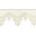 Large Pre-Made Ready to Use Edible Cake Lace Lattice Diamond Scallop 12-inch 10-piece Set Ivory White - Buy Online on GoSupps.com
