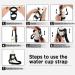 EasyAcc XL Water Bottle Handle Shoulder Strap with Carabiner - Fits 12oz to 64oz Hydro Flask and Universal Wide Mouth Bottles - Ideal for Walking, Hiking, Camping - Full Black - Buy Online on GoSupps.com