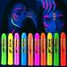10 Color Glow in The UV Black Light Face Body Paint for Kids Adult Blacklight Glow Sticks Makeup Neon Face Painting Kits for Halloween Glow Party Supplies