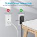 JUNNUJ Thin Flat Plug Power Strip Surge Protector | 4 Outlets 6FT Extension Cord | Fast Charging USB-C | Wall Mounted Baby Proofing Socket Station - Black - Buy Online on GoSupps.com