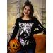 G and PL Halloween Women's Pregnancy Top Long Sleeve Maternity Funny Costume - Purple Skull Baby Design | Sizes S-XXL - Buy Online on GoSupps.com