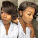 6 Inch 1B Human Hair Pixie Cut Wig for Black Women - Bilisar Short Pixie Wig - Buy Online on GoSupps.com