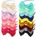 Bow Headbands for Girls - Pack of 18 5 Inch Ribbon Hairbows for Toddlers and Big Girls | Vivid Fashion Accessories with Wrapped Texture - Buy Online on GoSupps.com