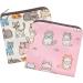 Portable Period Pocket Wallet - Healeved 6 STK Storage Bags for Women's Bandages & Hygiene | Cute Polyester Design - Ideal for Students - Buy Online on GoSupps.com