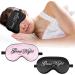 Sleep Mask 2 Pack Pure Silk Eye Masks with Adjustable Strap | Soft Satin Blindfold for Travel Napping & Meditation | Blackout Eye Shade for Men & Women (Black Powder - Buy Online on GoSupps.com