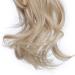 Silk-co 24inch Claw on Ponytail Hair Extensions Dark Blond&Bleach Blond Wavy Curly Hairpiece Pony Tail Wrap around Bonding 24inch (Pack of 1) Dark Blond&Bleach Blond - Buy Online on GoSupps.com