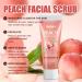 Peach Face & Neck Scrub - Gentle Exfoliation & Deep Cleansing for All Skin Types | Refreshing Daily Care Cream (1.76oz - Buy Online on GoSupps.com