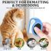 Knotenkamm Hair Removal Tool - 2 Pack Pet Massage Combs for Cats & Dogs | Shedding Brush & Portable De-Filtering Comb (Blue & Green) - Buy Online on GoSupps.com