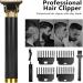 Yamloveme Trimmer Yamloveme Cordless Hair Clipper Multifunction Beard Trimmer for Men Waterproof USB Charging Cutting T Blade Grooming Hair Cutting Kit (C-Gold) - Buy Online on GoSupps.com