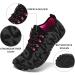Racqua Barefoot Water Shoes for Men & Women - Aqua Beach Shoes (EU 35-48) - Stylish Black Rose - Buy Online on GoSupps.com