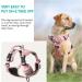 Shop Heele Floral Pink Dog Harness - Breathable Adjustable Reflective & Anti-Pull for Medium Dogs (43-86cm) - Buy Online on GoSupps.com