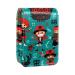 Lipstick Case Leather Lip Gloss Lipstick Organizer with Mirror Mini Lipstick Holder Bag Cartoon Pirate Ocean Theme H110f7pryh
