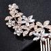 Bride hair comb Bridal Hair Piece Flower Wedding Hair Comb Slides Silver Crystal Bride Headpiece Sparkly Bridal Hair Accessories for Women and Girls - Buy Online on GoSupps.com