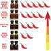 Ring of Fire Chilli Challenge Game Hot Sauce Gift Set - 10 x 20ml Including Carolina Reaper - Perfect Secret Santa & Novelty Gift - Buy Online on GoSupps.com