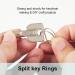 200PCS 25mm Silver Key Rings - Split Bulk Keyrings for Keychain & Crafts - Buy Online on GoSupps.com