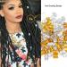 Dreadlock Accessories Adjustable Colorful Braiding Hair Rings Hair Braid Rings Adjustable Metal Decoration Tools(Gold+Silver) - Buy Online on GoSupps.com