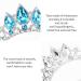 COCIDE Frozen Elsa Tiara - Blue Crystal Headband for Girls Birthday & Halloween Costume - Buy Online on GoSupps.com