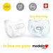 Medela Baby Pacifier 0-6 Months 2-Pack with Sterilizing Case | BPA-Free Silicone | Natural Suckling Support | Blue/Clear - Buy Online on GoSupps.com