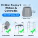 Supregear Universal Walker Tips - 4 Pcs 28mm Grey Replacement Tips for Walkers, Tool-Free Installation - 2 Pair Pack - Buy Online on GoSupps.com
