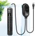 AQQA aquarium heating 100-500W adjustable temperature of digital aquarium heating rod with LED display and external temperature controller diving songs suitable for bed turtle (500W) 500W (for 250-500L)