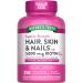 Nature's Truth Hair Skin & Nails Vitamins | 5000mcg | 250 Softgels | Includes Collagen Biotin and Coconut Oil | Non-GMO & Gluten Free Supplement for Women and Men