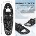 Lightweight 4-in-1 Snowshoes for Men Women & Kids - Aluminum Alloy Trekking Sticks & Waterproof Gaiters - Sizes 14 to 30 Inch - Buy Online on GoSupps.com